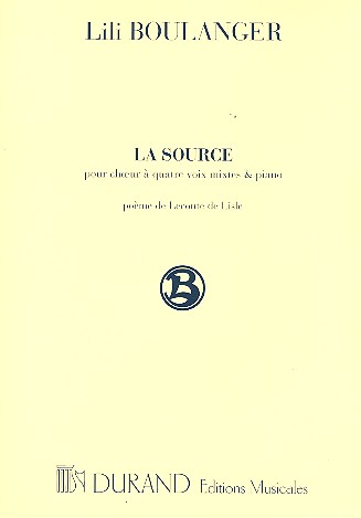 La Source pour choeur mixte et piano partition