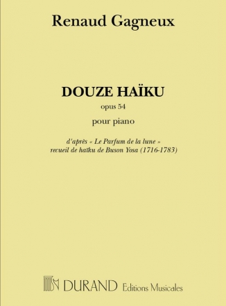 Gagneux  12 Haiku Piano Piano