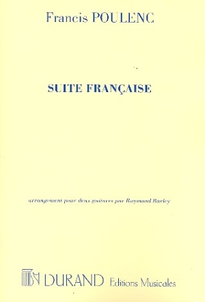 Suite francaise pour 2 guitares partition et parties