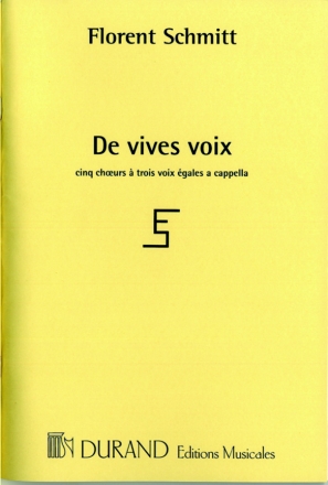 F. Schmitt De Vives Voix Coro