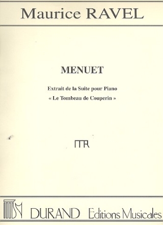 Menuet du LeTombeau de Couperin pour piano