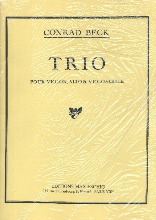 Trio for violin, viola and cello parts