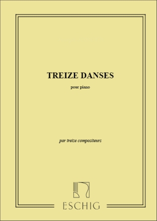 Various 13 Danses Pour Piano (Par 13 Compositeurs) Piano