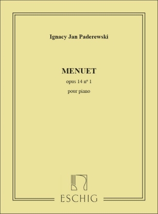 I.J. Paderewski Menuet Piano Piano