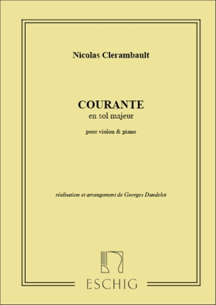 Clerambault  Courante Violon-Piano Violin and Piano