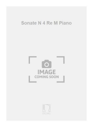 Soler  Sonate N 4 Re M Piano Piano