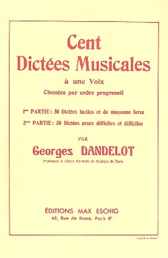 100 dictes musicales  une voix vol.1