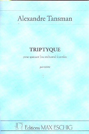 Triptyque pour quatuor (orchestre)  cordes partition de poche