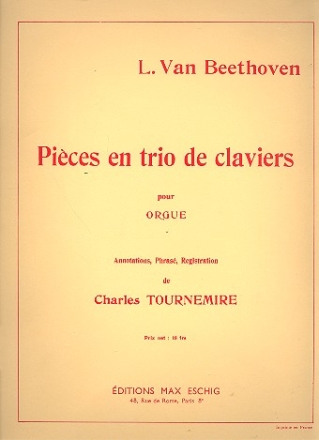 Pices en trio de claviers pour orgue