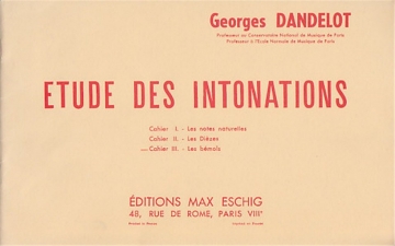 Dandelot  Etude Intonations C.3 Music Education