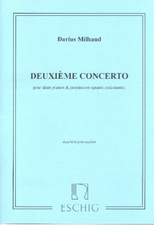 Concerto no.2 pour 2 pianos et percussion matriel percussion (4 parties)