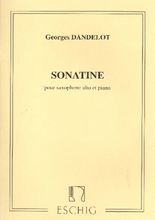 Sonatine pour saxophone alto et piano