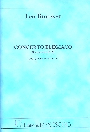 Concerto Elegiaco pour guitare et orchestre partition miniature