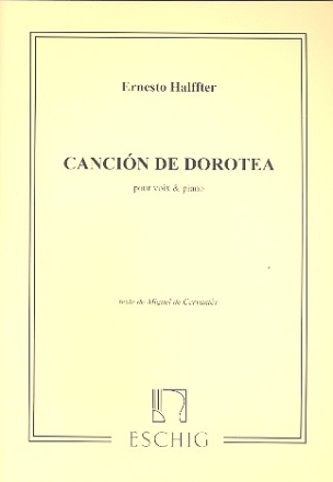 Cancin de Dorotea pour voix et piano