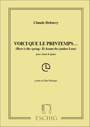 C. Debussy Voici Que Le Printemps... Canto (O Voce Recit) E Pianoforte