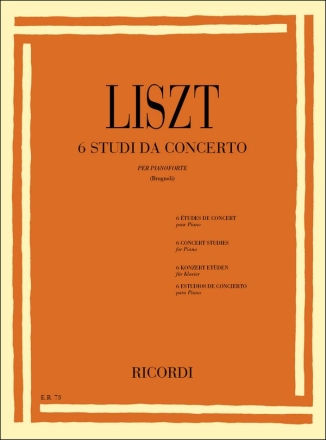 F. Liszt 6 Studi Da Concerto Piano