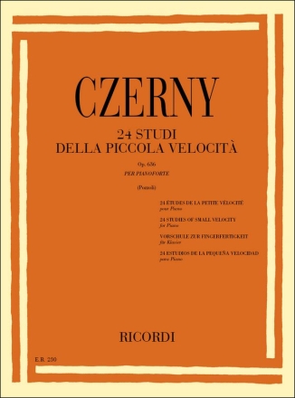 C. Czerny 24 Studi Della Piccola Velocita Op. 636 Pianoforte