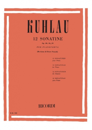 12 Sonatine op.20, 55, 59 per pianoforte