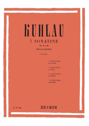 7 Sonatine op.60 e op.88 per pianoforte