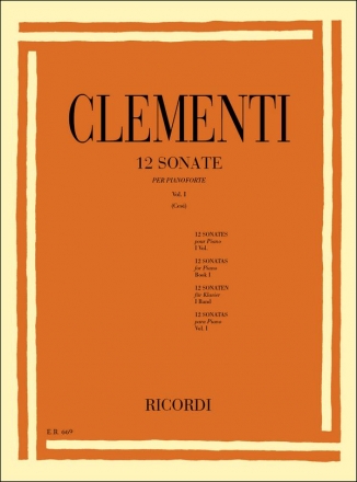 Muzio Clementi 12 Sonate. Volume I: Nn. 1 - 6 Pianoforte