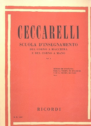 Scuola d'insegnamento del corno a macchina e del corno a mano vol.1 (it/sp)