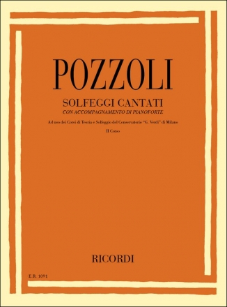 E. Pozzoli Solfeggi Cantati Con Accompagnamento Di Pianoforte Opera Theory