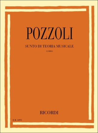 E. Pozzoli Sunto Di Teoria Musicale Opere Teoriche