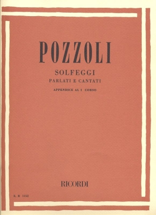 E. Pozzoli Solfeggi Parlati E Cantati Opere Teoriche