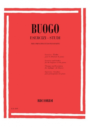 M. Buogo Esercizi - Studi Per Il Principiante Di Pianoforte Piano