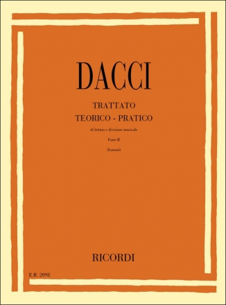 G. Dacci Trattato Teorico-Pratico Di Lettura E Divisione Opere Teoriche