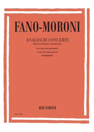 Fano  Analisi Di Concerti Per Pianoforte E Orchestra Books (about music or biography)