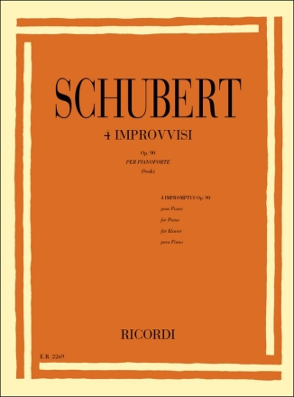 F. Schubert 4 Improvvisi Op. 90 D. 899 Pianoforte