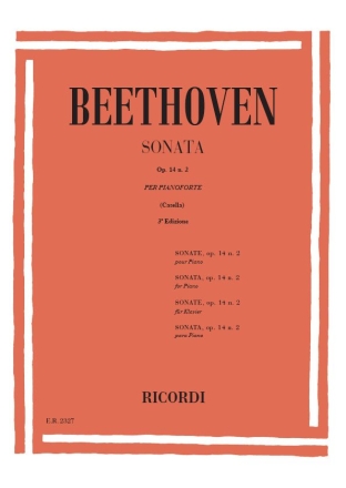 L.V. Beethoven 32 Sonate: N. 10 In Sol Op. 14 N. 2 Pianoforte