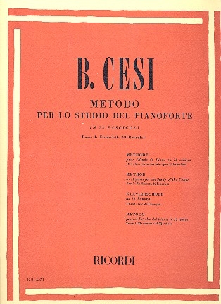 Metodo per lo studio del pianoforte vol.1