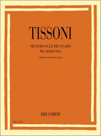 F. Tissoni Metodo Elementare Di Armonia (Armonia Opera Theory