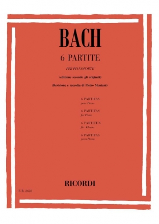 6 Partite BWV 825 - 830 per pianoforte Text sp/dt/en/fr/it