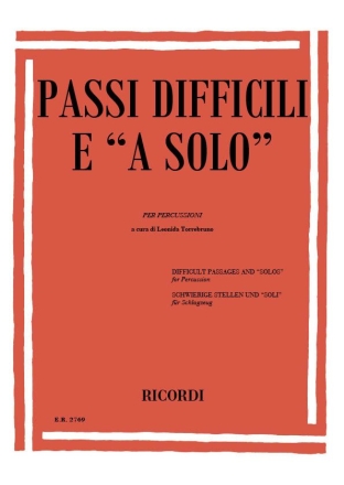 AA.VV. Passi Difficili E A Solo Strumenti A Percussione