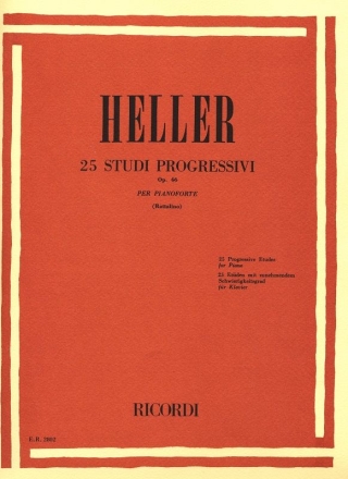 S. Heller 25 Studi Progressivi Op. 46 Piano