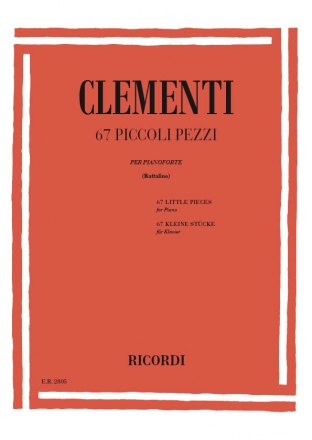 Muzio Clementi 67 Piccoli Pezzi Piano