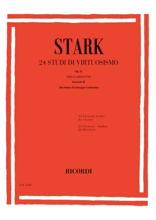 R. Stark 24 Studi Di Virtuosismo Op. 51 Clarinet