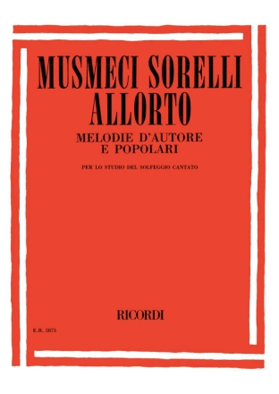 Musmeci  Melodie D'Autore E Popolari Per Lo Studio Del Opera Theory