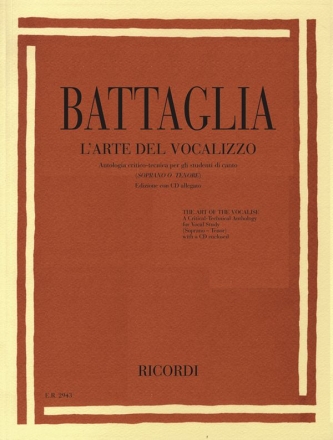 E. Battaglia L'Arte Del Vocalizzo (Soprano O Tenore) Metodi E Studi Per Canto