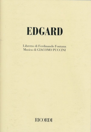 G. Puccini Edgar Books (Opera)