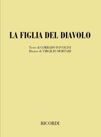 V. Mortari La Figlia Del Diavolo Books (Opera)