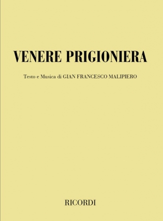 G.F. Malipiero Venere Prigioniera Books (Opera)