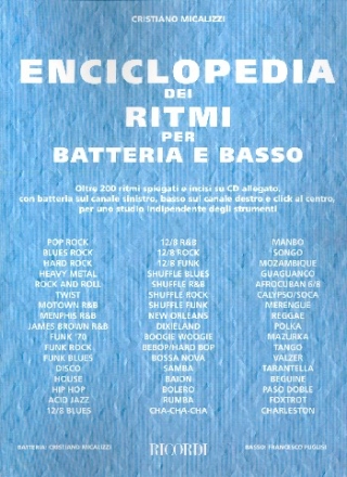 Enciclopedia dei ritmi (+CD) per batteria e basso