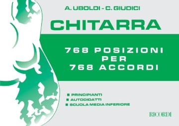 Uboldi  768 Posizioni Per 768 Accordi Method and study for Guitar