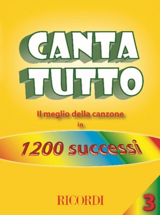 Various Cantatutto Songbook with lyrics and chords