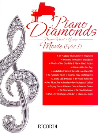 Piano Diamonds: Movie vol.1 songbook piano/vocal/guitar