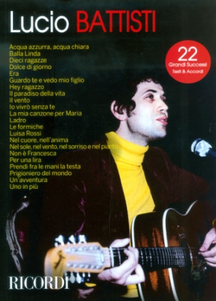 Lucio Battisti songbook testi e acordi